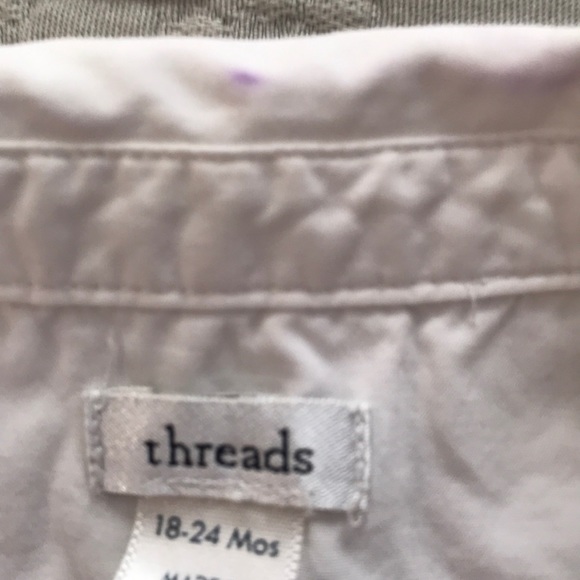 Threads baby boy shirt sleeve button down 18-24M - Picture 4 of 7